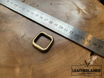 Square Ring Buckle/ Vierkanten Brass / 2 Leathercraft Tools