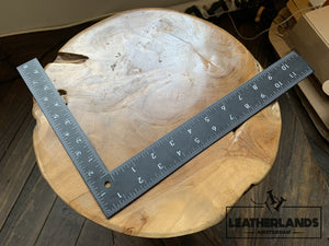 Steel Ruler 02/ Edelmetalen Liniaal (Haaks) Wide/wijd Leathercraft Tools