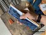 The Billfold In Navy & Natural Handstitched