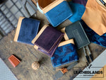 The Billfold In Navy & Natural Handstitched