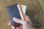Ws04 - The Classicty 5 Card Slots / Natural & Purple With Initials